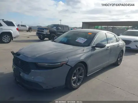 1HGCY2F6XPA004544 — 2023 Honda Accord, Передняя часть, фото до ремонта