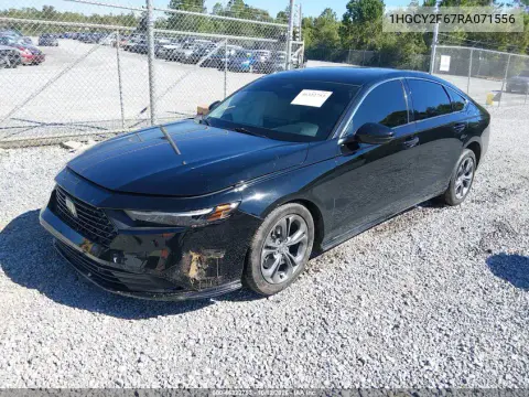 2024 Honda Accord Hybrid Ex-L VIN 1HGCY2F67RA071556 фото 2