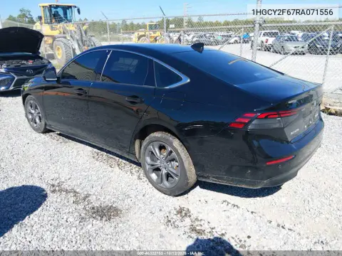 2024 Honda Accord Hybrid Ex-L VIN 1HGCY2F67RA071556 фото 3
