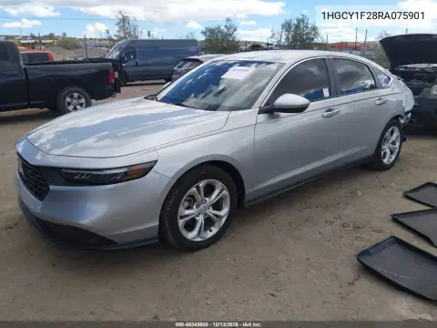 1HGCY1F28RA075901 — 2024 Honda Accord, фото 3 с аукциона IAAI, Задняя часть