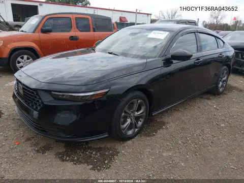 1HGCY1F36RA043652 — 2024 Honda Accord, фото 3 с аукциона IAAI, Задняя часть слева