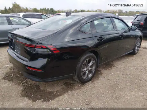 1HGCY1F36RA043652 — 2024 Honda Accord, фото 5 с аукциона IAAI, Задняя часть слева