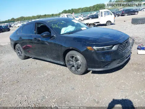 1HGCY1F40SA027672 — 2025 Honda Accord, Передний левый, фото до ремонта