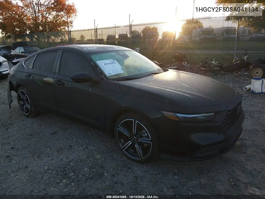 2025 Honda Accord Hybrid Sport VIN 1HGCY2F50SA041134 фото 2