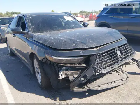 1HGCY1F29SA044243 — 2025 Honda Accord, Передний левый, фото до ремонта