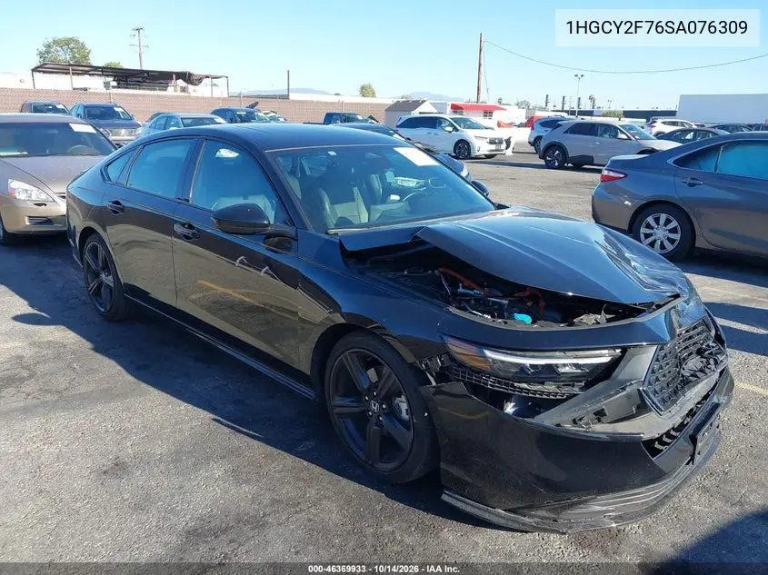1HGCY2F76SA076309 — 2025 Honda Accord, фото 2 с аукциона IAAI, Передняя часть