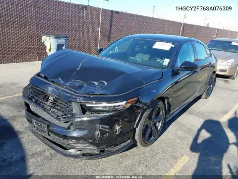 1HGCY2F76SA076309 — 2025 Honda Accord, фото 3 с аукциона IAAI, Передняя часть