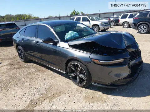 1HGCY1F47TA004715 — 2026 Honda Accord, Передняя часть, фото до ремонта