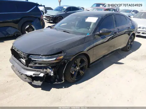 2026 Honda Accord Hybrid Sport-L VIN 1HGCY2F70TA034929 фото 3