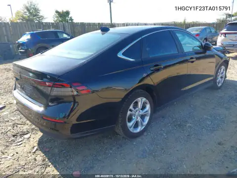 2026 Honda Accord Lx VIN 1HGCY1F23TA015791 фото 5