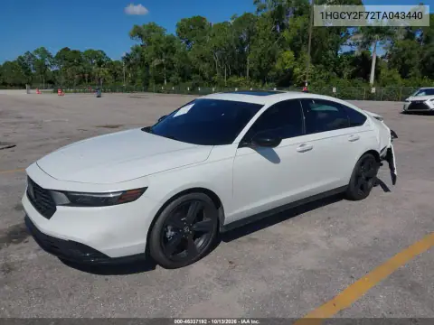 2026 Honda Accord Hybrid Sport-L VIN 1HGCY2F72TA043440 фото 2