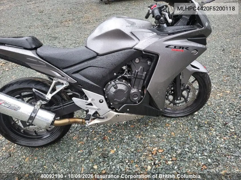 2015 Honda Cbr500 Ra-Abs VIN MLHPC4420F5200118 фото 1
