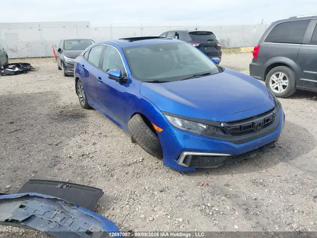 2HGFC2F74KH014288 — 2019 Honda Civic EX 4DR, Передняя часть (Front), фото до ремонта