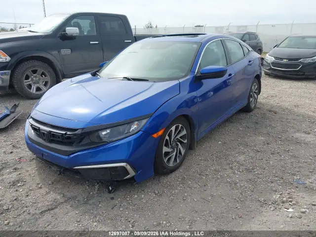 2HGFC2F74KH014288 — 2019 Honda Civic EX 4DR, фото 2 с аукциона IAAI 13.10.2026, Передняя часть