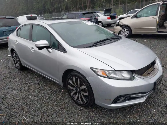 19XFB2F92EE244284 — 2014 Honda Civic EX-L, Передняя часть (Front End), фото до ремонта