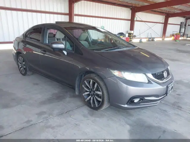 19XFB2F94FE211191 — 2015 Honda Civic EX-L, Правый бок (Right Side), фото до ремонта