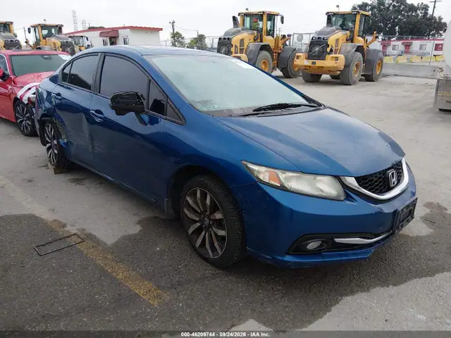 2HGFB2F97FH527352 — 2015 Honda Civic EX-L, Правый бок (Right Side), фото до ремонта