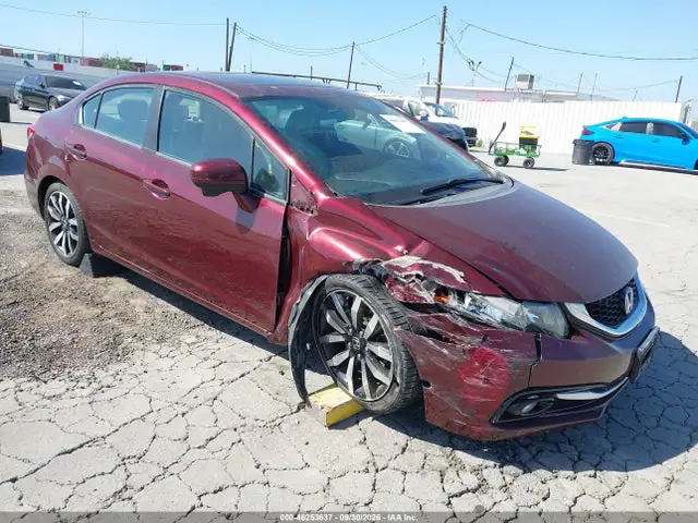 2HGFB2F91FH510532 — 2015 Honda Civic EX-L, Передняя часть (Front End), фото до ремонта
