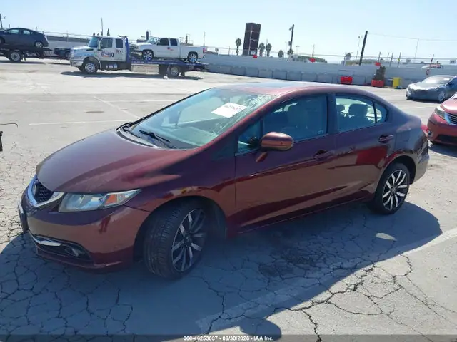 2HGFB2F91FH510532 — 2015 Honda Civic EX-L, фото 2 с аукциона IAAI 14.10.2026, Передняя часть