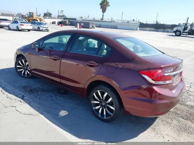2HGFB2F91FH510532 — 2015 Honda Civic EX-L, фото 3 с аукциона IAAI 14.10.2026, Передняя часть