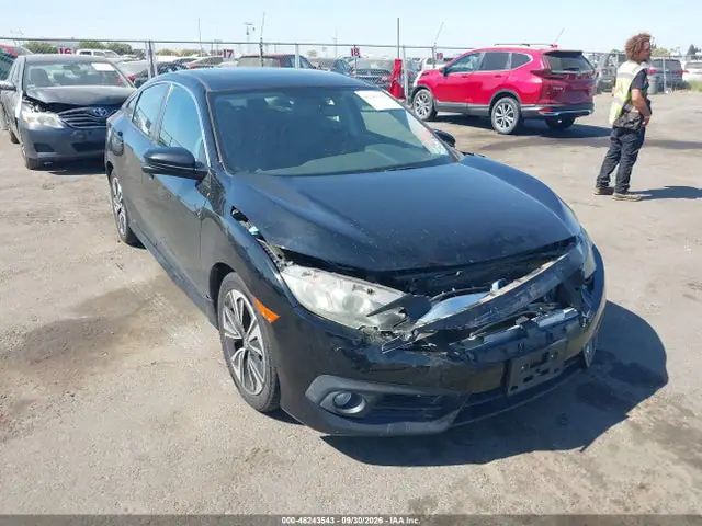 19XFC1F76GE210776 — 2016 Honda Civic EX-L, Передняя часть (Front End), фото до ремонта