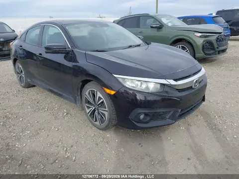 2HGFC1F42GH103235 — 2016 Honda Civic EX-T, Град (Hail), фото до ремонта