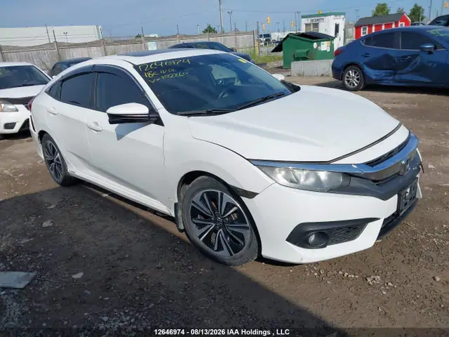 2HGFC1F4XJH102860 — 2018 Honda Civic EX-T, Передняя часть (Front), фото до ремонта