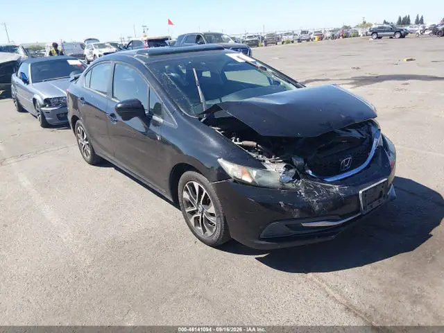 2HGFB2F85FH535117 — 2015 Honda Civic EX, Передняя часть (Front End), фото до ремонта