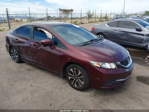 19XFB2F89FE062350 — 2015 Honda Civic EX, Задняя часть слева (Left Rear), фото до ремонта