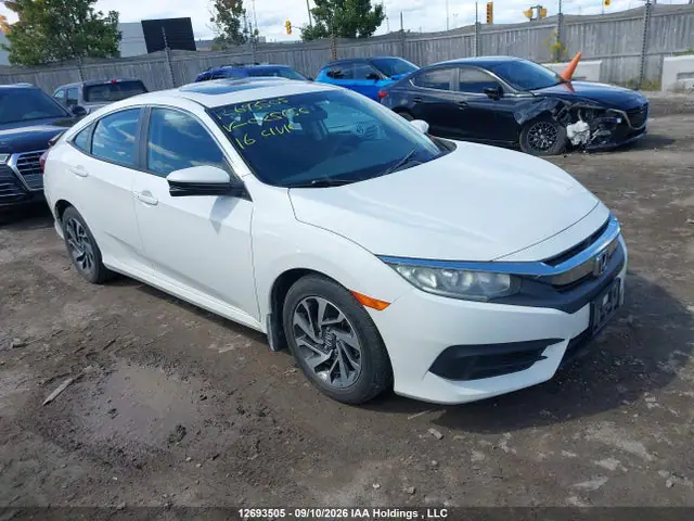 2HGFC2F78GH025656 — 2016 Honda Civic EX, Задняя часть (Rear), фото до ремонта