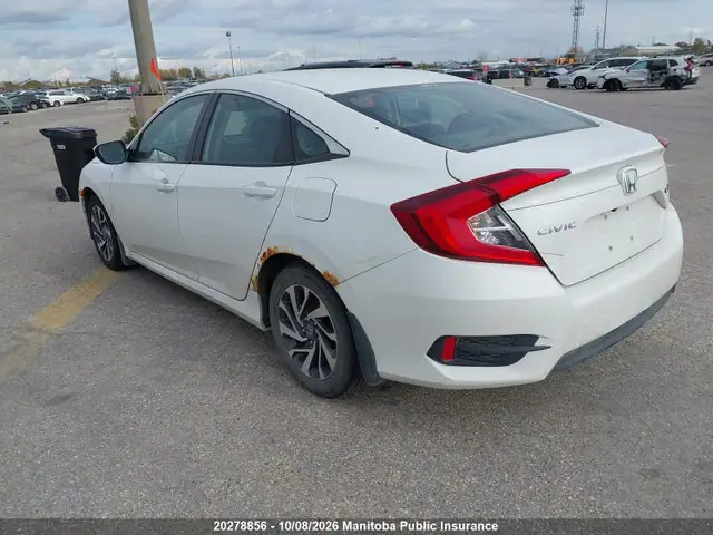2HGFC2F77GH009206 — 2016 Honda Civic EX, фото 3 с аукциона IAAI 14.10.2026, Подтопление