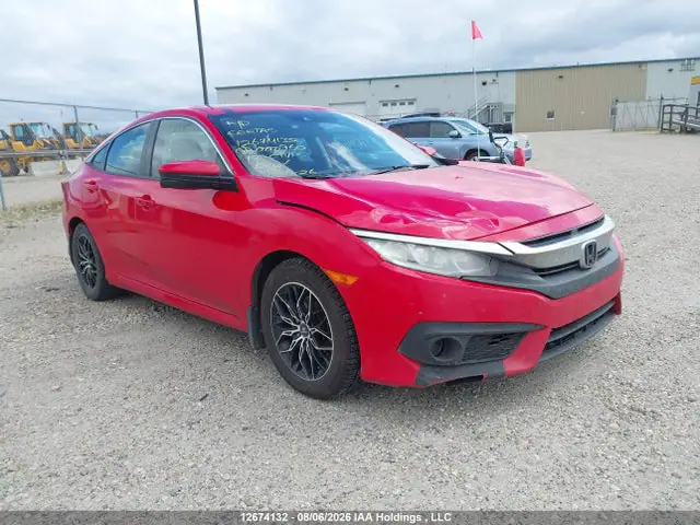 2HGFC2F84HH000960 — 2017 Honda Civic EX, Передняя часть (Front), фото до ремонта