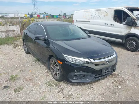 2HGFC2F80JH006356 — 2018 Honda Civic EX, Передняя часть (Front), фото до ремонта
