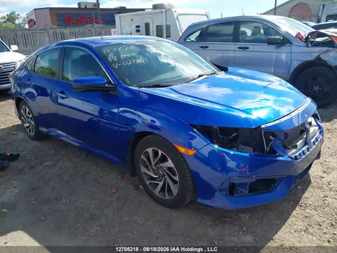 2HGFC2F87JH027804 — 2018 Honda Civic EX, Передняя часть (Front), фото до ремонта