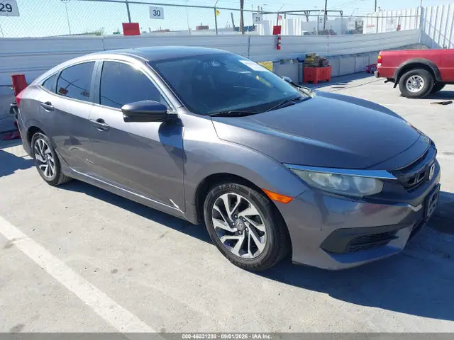 2HGFC2F70JH529593 — 2018 Honda Civic EX, Левый бок (Left Side), фото до ремонта