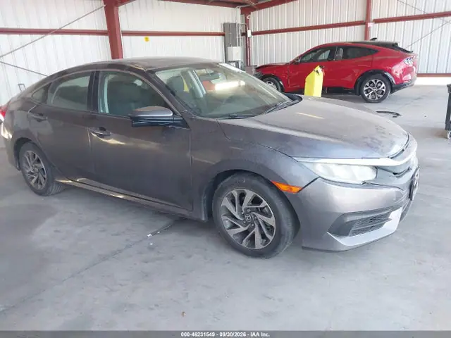 19XFC2F78JE201929 — 2018 Honda Civic EX, Передняя часть (Front End), фото до ремонта