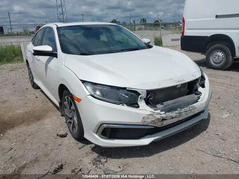 2HGFC2F75KH017605 — 2019 Honda Civic EX, Передняя часть (Front), фото до ремонта
