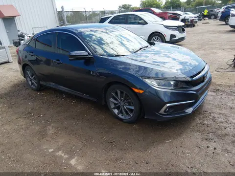 19XFC1F39ME001587 — 2021 Honda Civic EX, Град (Hail), фото до ремонта