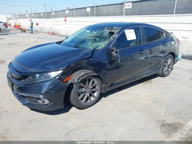 19XFC1F30ME208580 — 2021 Honda Civic EX, фото 2 с аукциона IAAI 14.10.2026, Передняя часть слева