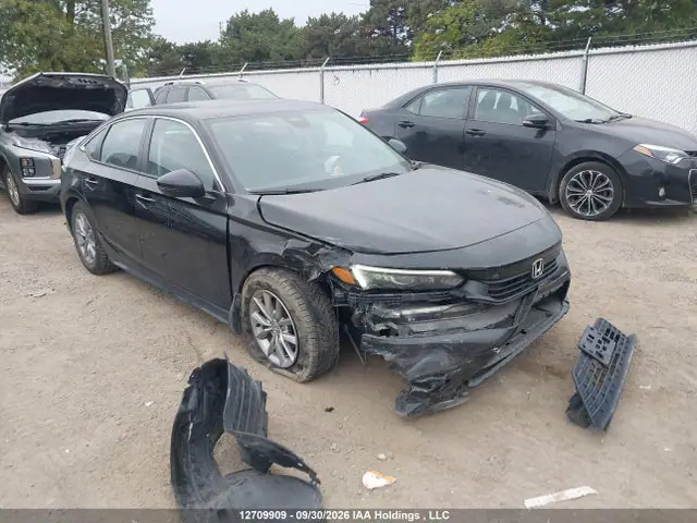 2HGFE2F35RH101215 — 2024 Honda Civic EX, Передняя часть (Front), фото до ремонта