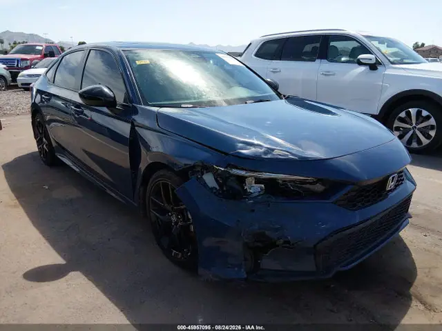 2HGFE4F82SH348639 — 2025 Honda Civic Hybrid Sport/Sport Touring, Передняя часть справа (Right Front), фото до ремонта
