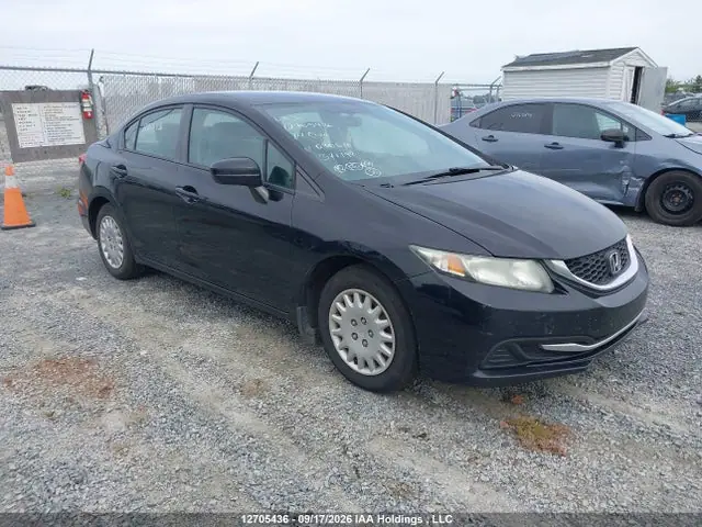 2HGFB2E47EH030676 — 2014 Honda Civic LX, Передняя часть (Front), фото до ремонта
