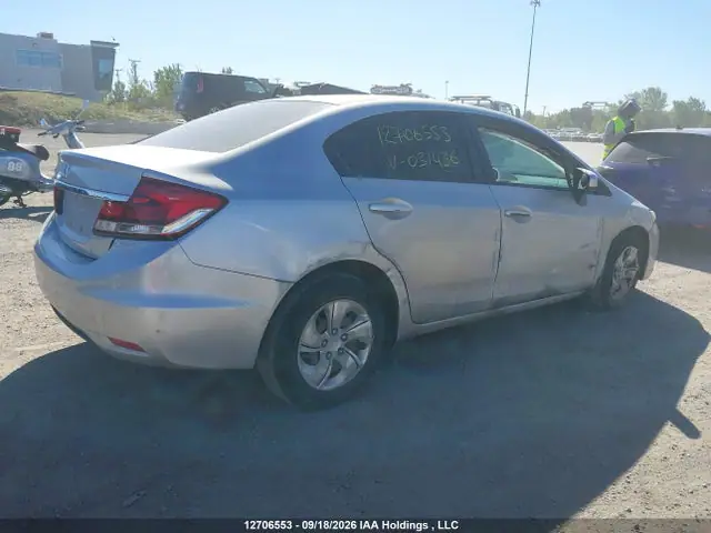 2014 Honda Civic Lx VIN 2HGFB2F45EH031436 фото 4