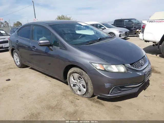 19XFB2F51EE247934 — 2014 Honda Civic LX, Левый бок (Left Side), фото до ремонта
