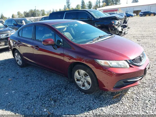 19XFB2F51EE030478 — 2014 Honda Civic LX, Левый бок (Left Side), фото до ремонта