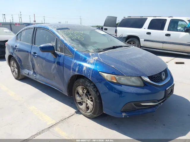 2014 Honda Civic Lx VIN 19XFB2F54EE026103 фото 1