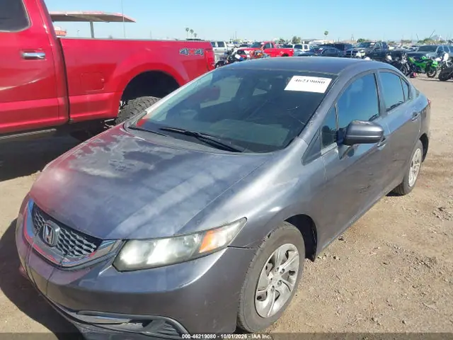 2014 Honda Civic Lx VIN 19XFB2F53EE005839 фото 2