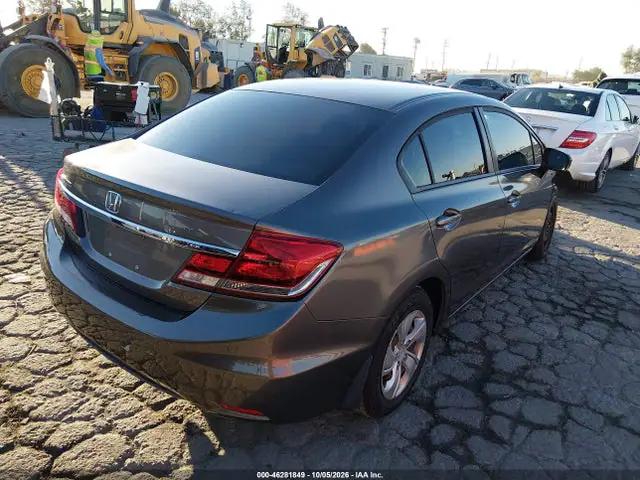 19XFB2F56EE228327 — 2014 Honda Civic LX, фото 4 с аукциона IAAI 14.10.2026, Передняя часть справа