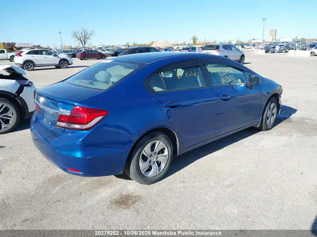2015 Honda Civic Lx VIN 2HGFB2F45FH028795 фото 4
