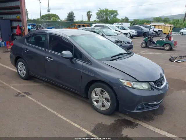 2HGFB2F5XFH541064 — 2015 Honda Civic LX, Подтопление (Flood), фото до ремонта